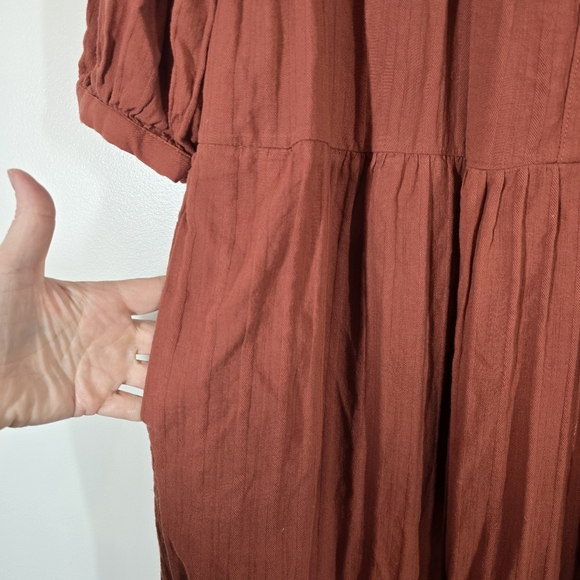 Esby Philippa Midi Dress Medium Orange - Picture 6 of 8